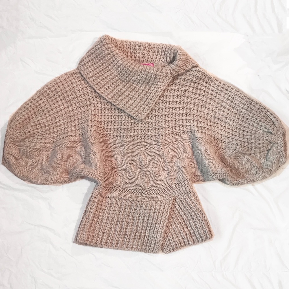 💖 ITALIAN Made SWEATER TOP, SOFT PINK - FABIOLA